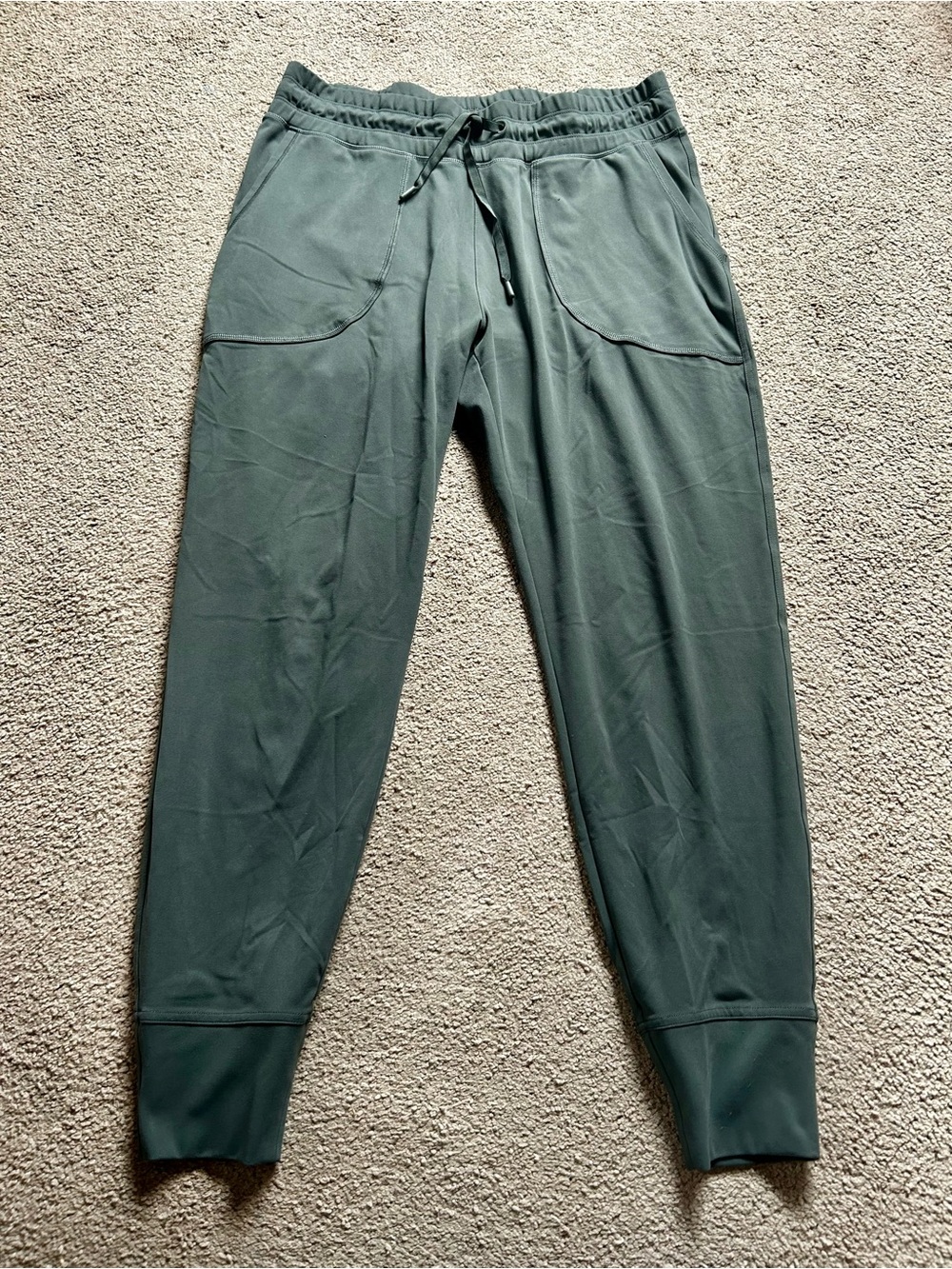 Women's Olive Green Stretch Jogger Pants